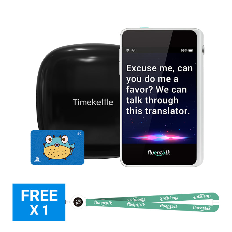 Fluentalk T1 Mini Handheld Translator Bundle