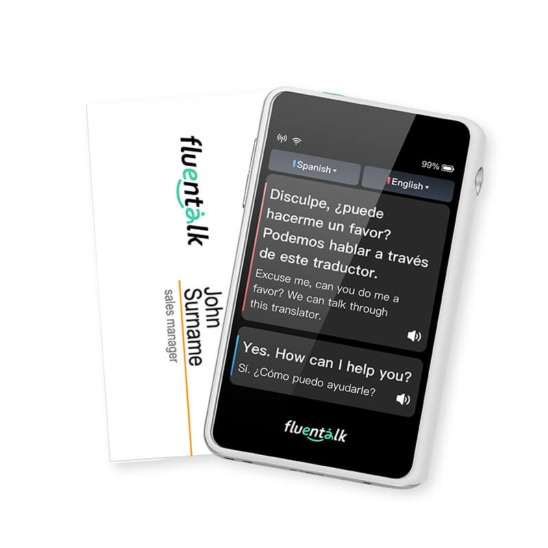 Fluentalk T1 Mini Handheld Translator Device